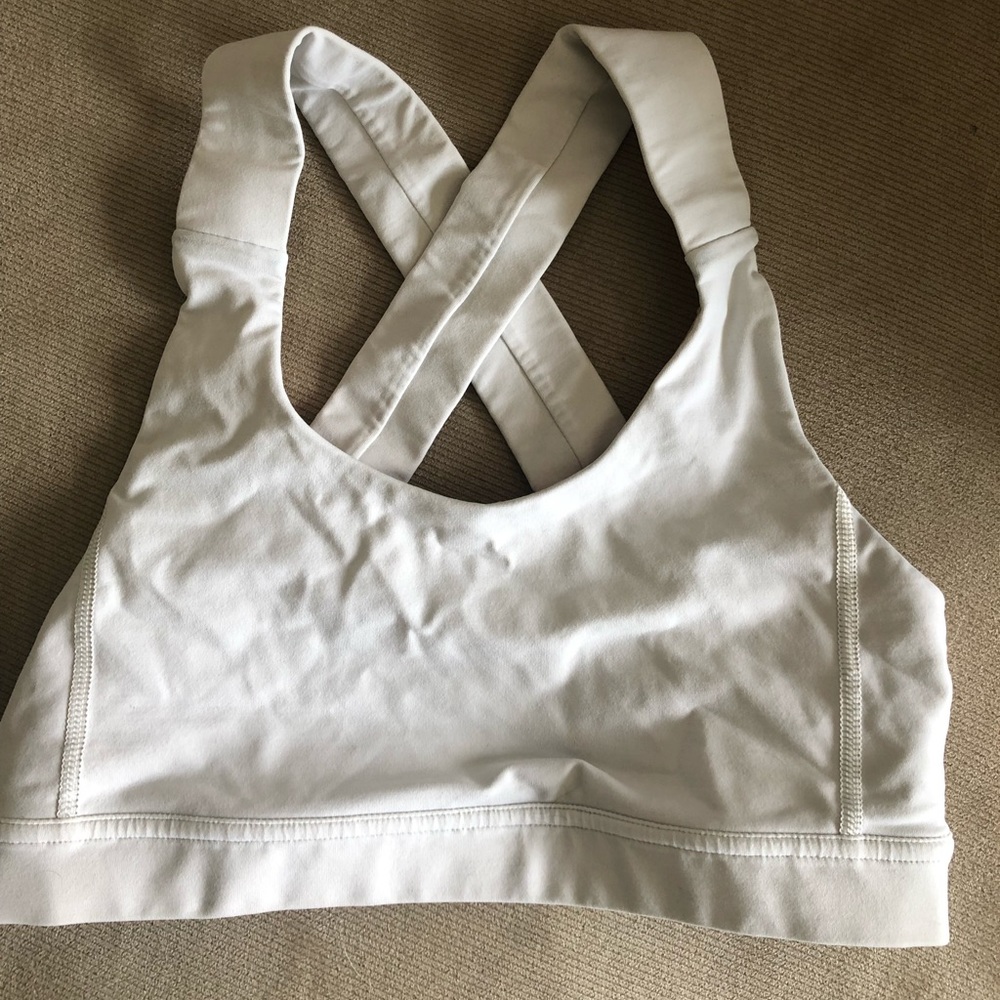 White Lululemon Sports Bra